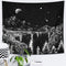 DESIHOM Starry Night Tapestry Mountain Tapestry Moon and Stars Tapestry Black and White Wall Tapestry for Bedroom Living Room Dorm Decor 70.9x92.5 Inch