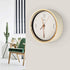hito Silent Non Ticking Wall Clock 9 inches Glass Front Cover Sweep Movement Decorative for Kitchen, Living Room, Bedroom, Nursery, Office, Classroom (Green)