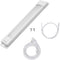 UltraPro 12in. Linkable LED Light Fixture, Selectable Brightness, Slim LED Strip Light, Under Cabinet Lighting, Kitchen Light, HI/OFF/LOW Switch, 44105 White