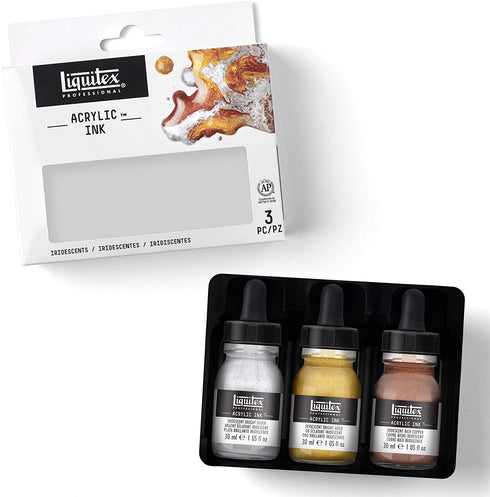 Liquitex Professional Acrylic Ink, Iridescent Set