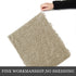 Luxury Chenille Bathroom Rug,Extra Soft and Cozy, Non-Slip,Super Absorbent Water, Machine Wash Dry, Shaggy Chenille Bath Mats for Bathroom Bedroom,17x24 inches,Beige