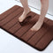 Memory Foam Soft Bath Mats - Non Slip Absorbent Bathroom Rugs Rubber Back Runner Mat for Kitchen Bathroom Floors 20" x 32", Coffee