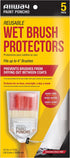 ALLWAY PON-BR Paint Poncho Reusable Wet Paint Brush Protectors, 5 Pack