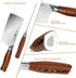 TUO Meat Cleaver 6 inch, Chinese Chopping Knife Cleaver Knives Heavy Duty Bone Chopper Butcher Knife, German Steel & Comfortable Pakkawood Handle, Fiery Series with Gift Box