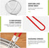 Hot Pot Strainer Scoops, Stainless Steel Hot Pot Strainer Spoons 2.5 inch Mini Mesh Skimmer Spoon Asian Strainer Ladle with Handle for Home (Red,6 Pieces)