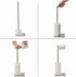 Toilet Paper Holder Stand with Reserve, Stainless Steel Tissue Roll Holder Free Standing for Bathroom
