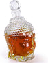MOLIGOU Glass Decanter with Airtight Stopper, Liquor Decanter with Unique Buddha Shaped Design, Decanter Bottle for Whiskey, Brandy, Vodka, 25oz/750ml