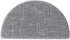 w5bhj88 Half Moon Entrance Door Mat, Semi Circle Non-Slip Bath Mat, Super Absorbent Microfiber Shaggy Pile Rug Soft Touch Carpet Shower Rug for Home Bathroom Bedroom(40x68CM,Grey)