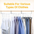 HOUSE DAY 6 Pack Metal Magic Hangers Space Saving Hangers Closet Space Saving Wardrobe Clothing Hanger Oragnizer, Updated Hook Design