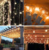 25Ft String Lights, G40 Outdoor Patio String Lights with 27 Clear Globe Edison Bulbs (2 Spare), Globe String Lights for Indoor/Outdoor Commercial Decor, 25 Hanging Sockets, 5 Watt/E12 Base- White Wire