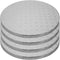12 Inch Cake Boards - 4-Pack Cake Drums 12 Inch Dia. - Disposable Silver Cake Board Circles - Reusable Round Cake Boards - Cake Base Cardboard Cake Rounds - Cake Decorating Supplies & Baking Supplies