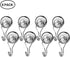 Wukong Magnetic Hook, 48 LB Heavy Duty Swivel Hook Magnet Hangers Holders -Great for Refrigerator, Home, Kitchen, Store, Door Coat Hook, Grill Utensils, Office or Warehouse-8 Pack