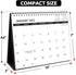 SKYDUE Desk Calendar 2022, Calendar 2022 Small 10" x 8.6", from Now to Dec 2022 Standing Flip Black Desk Calendar with To-Do list Suit for Office, School