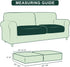 Hokway Stretch Couch Cushion Slipcovers Reversible Cushion Protector Slipcovers Sofa Cushion Protector Covers(2,Light Grey)
