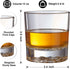 Whiskey Glasses Set of 4, Haunio 10 Oz Old Fashioned Crystal Whiskey Glasses with Lion Pattern, Thick Bottom and Luxury Box for Scotch, Bourbon, Liquor, Cognac and Cocktails, Gifts for Men Women