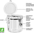 Oggi Clear Canister Food Storage Container, 38 Ounce