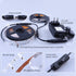 33ft LED Black Light Strip Kit, 600 Units, 385nm-400nm, 12V Flexible Blacklight Fixtures, 10M LED Ribbon, Non-Waterproof for Indoor, Birthday, Wedding, Dark Party