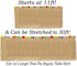 Hawaiian Table Skirt 11ft Long Stretches to 30ft! | (29" Tall) Brown Grass Table Skirts | Hibiscus Luau Party Decoration | Tropical Theme Decor (1 Table Skirt )