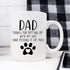 YouNique Designs Dog Dad Mug, 11 Ounces, White, Dog Dad Gifts