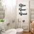 Hotop 3 Pieces Farmhouse Bathroom Metal Wall Signs Bathroom Metal Letter Sign Decor Relax Renew Refresh Metal Sign Bathroom Metal Wall Art Decor Black Metal Bathroom Wall Decor for Home Decoration