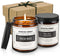 2 Pack Aromatherapy Amber Jar Candle, Sandalwood Rose and Lavender, Rustic Home Decor Scented Candles, Natural Soy Candles for Home Scented, Ideal Gifts for Mom