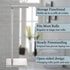 Toilet Paper Holder Stand with Reserve, Stainless Steel Tissue Roll Holder Free Standing for Bathroom