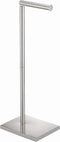 Toilet Paper Holder Stand with Reserve, Stainless Steel Tissue Roll Holder Free Standing for Bathroom
