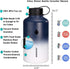 SENDESTAR Stainless Steel Water Bottle, 2 or 3 Lids(32 oz,40 oz,64oz), Double Wall Vacuum Insulated Leak Proof, Wide Mouth Water bottle with Straw Lid, Spout Lid, Keep Liquids Hot or Cold