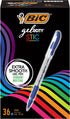 BIC Gel-ocity Smooth Gel Pen, Fine Point (0.5mm), Blue, For a Smooth, Effortless Writing Experience, 36-Count