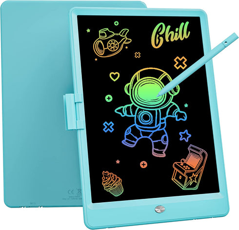 Bravokids Toys for 3-6 Years Old Girls Boys, LCD Writing Tablet 10 Inch Doodle Board, Electronic Drawing Tablet Drawing Pads, Educational Birthday Gift for 3 4 5 6 7 8 Years Old Kids Toddler (Blue)