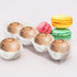 PAKIPER Chocolate Macaron Gift Boxes with Inserts,50 PCS Clear PET Plastic Gift Favor Boxes Candy Cookies Treat Boxes for Christmas,Wedding,Baby Birthday Party 6.3"x1.5"x1.4"