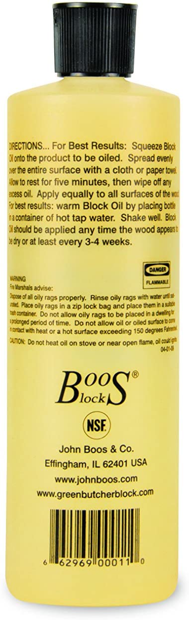 John Boos Block MYSCRM Essential Mystery Oil and Board Cream Care and Maintenance Set: Includes One 16 Ounce Bottle Mystery Oil and One 5 Ounce Tube Board Cream