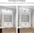 Aipsun Bathroom Light Fixtures Chrome Vanity Lighting Fixtures 3 Light Farmhouse Bathroom Vanity Lights (Exclude Bulb)