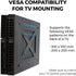 HumanCentric PS4 Mount (Black) | Mount on The Wall or on The Back of The TV | Patent Pending