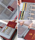DELIWAY Waterproof 3-Layer Document Storage Bag with Password Lock,A4 Letter Size Document Holder,Portable Organizer for Passport,Legal Documents,Files,Valuables (Gray)