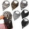 6 Pack Hair Scarf Headband for Women - Elastic Hair Kerchief Boho Triangle Bandana Head Scarf with Clips Non Slip Leopard Print Hair Scarves for Girls