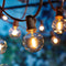 String Lights Outdoor LED Patio - 54 Ft Outside Hanging Waterproof Globe Edison Christmas Lighting 52 Bulb for Porch Cafe Backyard Bistro Party Warm White