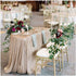 Sequin Party Tablecloth Champagne Blush 60x102inches Shiny Table Overlay Shimmer Table Covers Elegant for Wedding Birthday Home Decorations