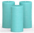 CANDWAX 3x6 Pillar Candles Set of 3 - Decorative Rustic Candles Unscented and No Drip Candles - Ideal as Wedding Candles or Large Candles for Home Interior - Turquoise Candles