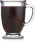 Libbey Kona Glass Coffee Mugs, Set of 6