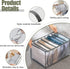 Clothing Organizer?2pcs Wardrobe Drawer T-Shirt Pants Organizer 7 Grids Foldable Washable Closet Organizers and Storage Stacking Separation Bags
