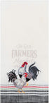 Kay Dee Designs Farmers Market Roosters Kitchen Towels Dishtowels, Set of 2 Tea Towel & Flour Sack Rooster Towels for Farmhouse Kitchen Decor Towels