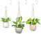 Dahey Macrame Plant Hanger Set of 3 with Hooks Indoor Hanging Planter Basket 35"/29"/23" Handmade Woven Cotton Rope Flower Pot Crochet Plant Holder Stand for Boho Home Decor No Tassels,Beige
