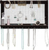 Rustic Jewelry Organizer Wall Mounted Jewelry Holder with Removable Bracelet Rod, Shelf and 16 Hooks Perfect Earrings, Necklaces and Bracelets Holder Vintage Jewelry Display Dark Brown