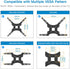 Full Motion TV Wall Mount Bracket Articulating Arms Swivels Tilts Extension Rotation for Most 13-55 Inch LED LCD Flat Curved Screen TVs, Max VESA 400x400mm up to 66lbs by Pipishell