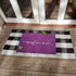 AAZZKANG Purple Outdoor Mat Front Door Indoor Welcome Doormat,Anti-Slip Durable Rubber Door Mat,Low-Profile Design Ultra Absorb Mud Heavy Duty Entrance Rug