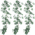 ANPHSIN 3 Pack (16.8ft) Artificial Willow Leaves Vines Twigs- Fake Silk Hanging Willow Plant Greenery Garland String for Indoor Wedding Party Crowns Wreath Decor, Outdoor Wall Garden Decoration