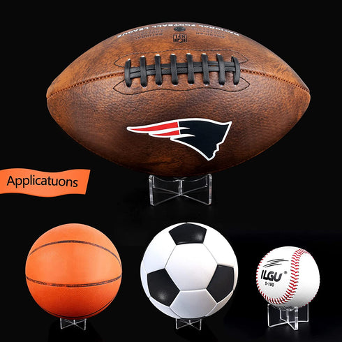 Acrylic Display Rack for Baseball,Softball,Basketball,Football,Volleyball (1.97x1.1 inch and 3.54x1.3 inch)