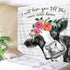 Cow Shower Curtains for Bathroom Gray Rustic Wood Cute Farm Cow with Floral Bathroom Accessories Set, Funny Black White Modern Farmhouse Animal Country Barn Door Bath Decor Hooks 69x72 Inch