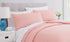 CloverForty Bedding Duvet Cover 3 Pieces Set - Super Soft Double Brushed Light-Weight Microfiber Comforter Cover with Zipper Closure and 2 Pillow Sham, Pink - King 104" X 90"
